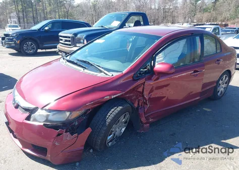 2010 Honda Civic Lx z USA, uszkodzony, nr VIN 2HGFA1F54AH548307